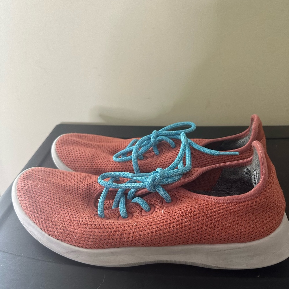 allbirds Men's Coral Sneakers with Teal Laces
